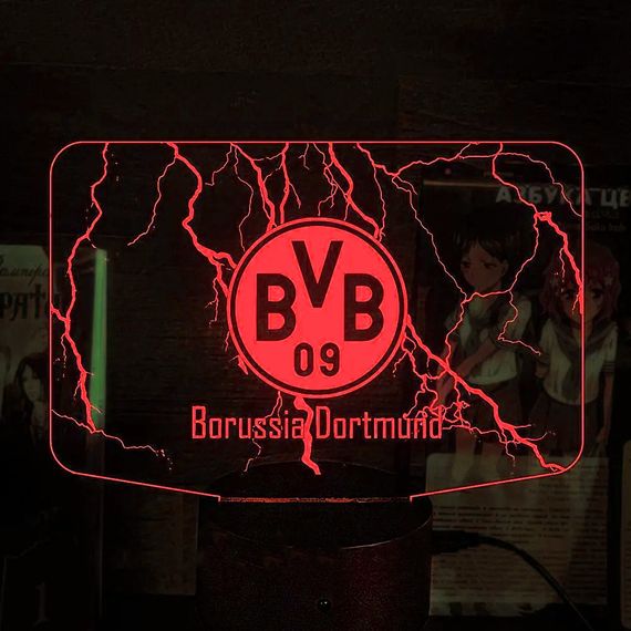 Акриловий світильник-нічник Borussia червоний tty-n002272