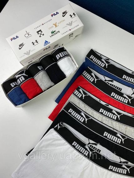 Чоловічі труси Puma, чоловічі боксери Пума, бавовняні труси Пума Преміум якості | Зображення 2