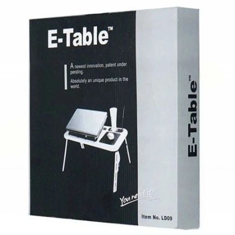 Подставка для ноута охлаждающая LD-09 E-Table Подставка для ноутбука с противоскользящим покрытием | Зображення 8