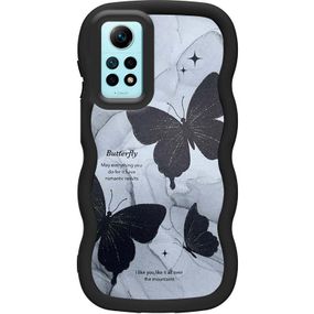 Чехол TPU Cloudy Pictures для Xiaomi Redmi Note 12 Pro 4G Butterflies