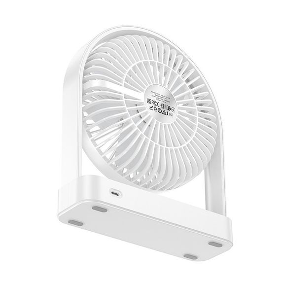 Вентилятор HOCO HX65 2000 mAh Ultra-thin desktop fan White | Зображення 2