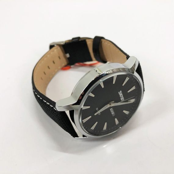 Годинник наручний чоловічий SKMEI 9303SIBK, годинник кварцовий чоловічий, стильний статусний наручний годинник стрілочний | Зображення 9