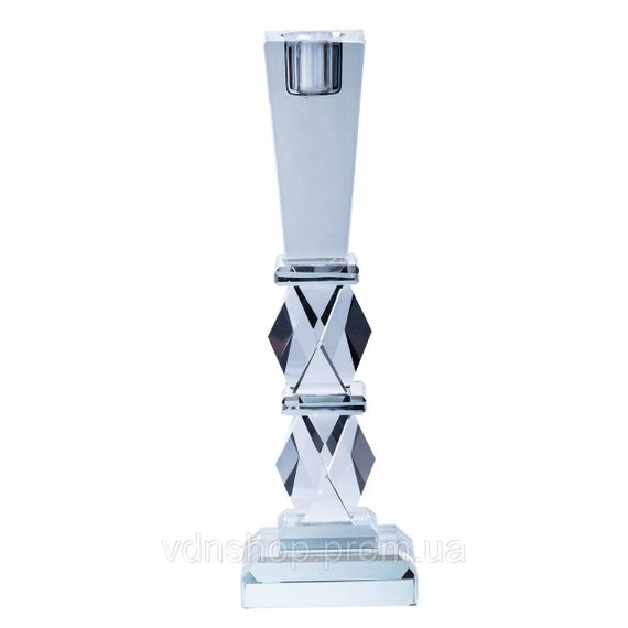 Подсвечник 25 (см) стеклянный высокий на 1 свечу HP36556M | Зображення 2