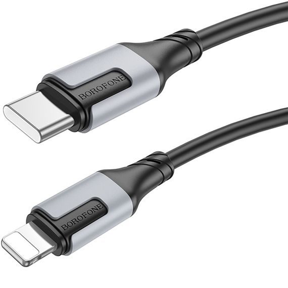 Дата кабель Borofone BX101 Creator 27W Type-C to Lightning (1m) Black | Зображення 1