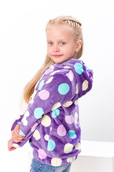 Толстовка для дівчинки (на блискавці) Носи своє 104 Фіолетовий (p-6979-129352) | Зображення 1