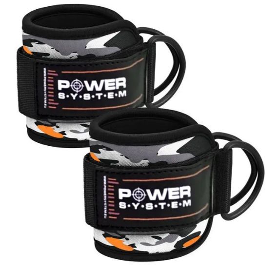 Манжети на щиколотку Power System PS-3470 Ankle Strap Camo Grey/Black (PS_3470_Grey/Black)