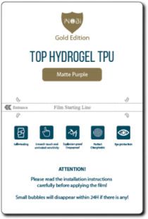 Гидрогелевая пленка для экрана с матовым покрытием, пурпурная, iNobi, Gold Edition Matte Purple PG-005 25 штук (24021-01_1736) | Зображення 1