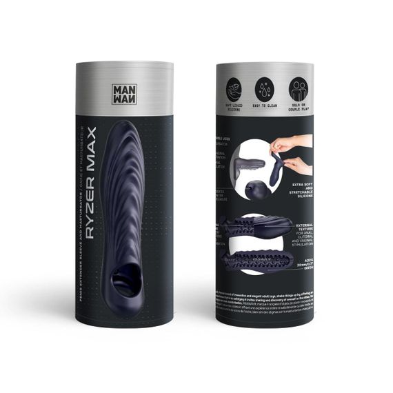 Насадка на член Manwan RYZER MAX - Black Plum Sex Aura | Зображення 1