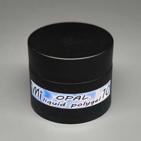 Жидкий полигель Мі OPAL #10 голубой с шиммером 20мл (баночка)
