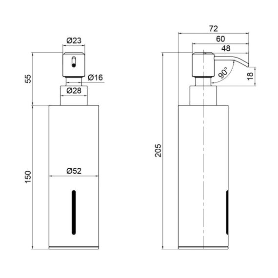 Дозатор для рідкого мила Qtap Liberty QTLIBBLM11521 Black | Зображення 1