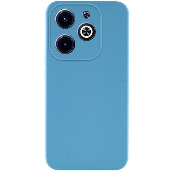 Чохол TPU GETMAN Liquid Silk Full Camera для Infinix Hot 40i Блакитний / Blue