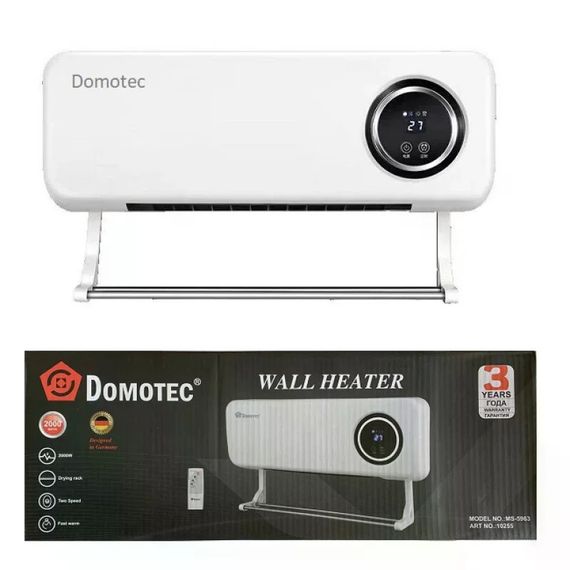 Настенный тепловентилятор DOMOTEC MS-5963 2000 Вт белый | Зображення 4