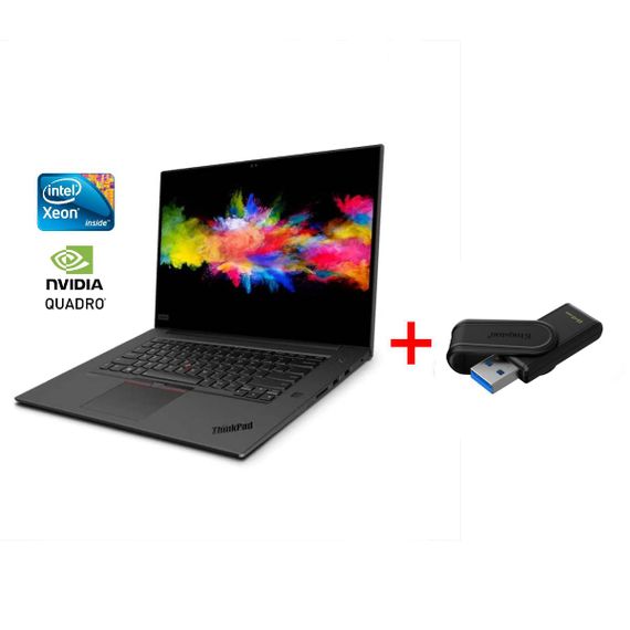 Мобільна робоча станція Б-клас Lenovo ThinkPad P1 G2 / 15.6" (3840x2160) IPS Touch / Intel Xeon E-2276M (6 (12) ядер по 2.8 - 4.7 GHz) / 16 GB DDR4 / 256 GB SSD / nVidia Quadro T2000, 4 GB GDDR5, 128-bit / WebCam /Win 11 Pro б/в + Подарунок