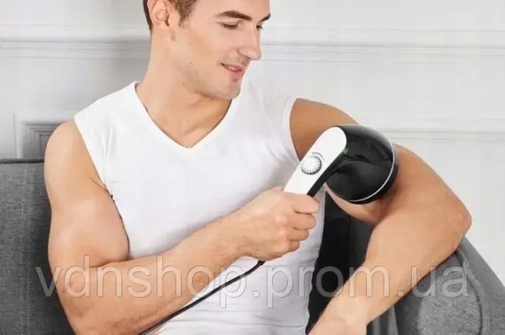 NEW Антицеллюлитный массажер Body Massage, 4 насадки / Вибромассажер с ИК подогревом / Массажер для тела | Зображення 3