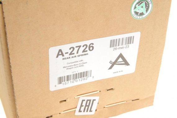 Подушка пневмоподвески сзади Mercedes Benz E-class S211 03-09 A-2726 | Зображення 1