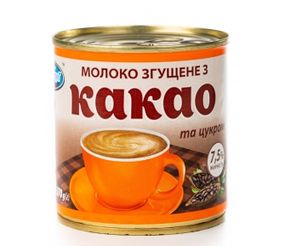 Молоко сгущенное Эко-молпродукт с сахаром и какао 7,5% 500 г