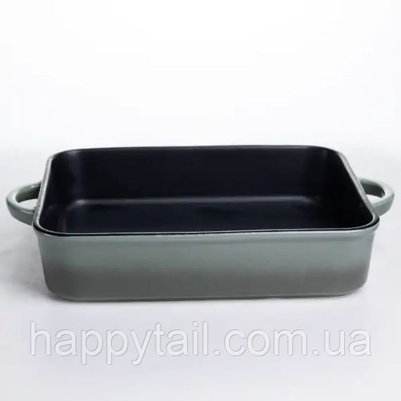 Форма для випікання порцелянова з ручками 29.5х23.5х6.5 см чорний KS-624 | Зображення 3