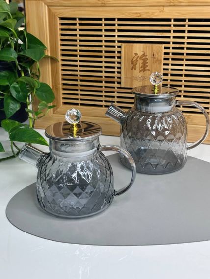 Заварник OLens Срібний ромбус 102-1182 1200 мл сірий | Зображення 1