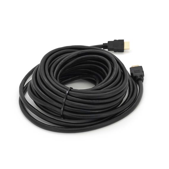 Кабель Merlion HDMI-HDMI HIGH SPEED 10m, v1.4, OD-7.5mm, круглый Black, Q50 | Зображення 1