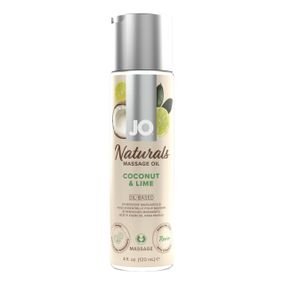 Масажна олія JO Naturals Massage Oil Coconut&Lime з натуральними ефірними оліями 120мл Sex Aura