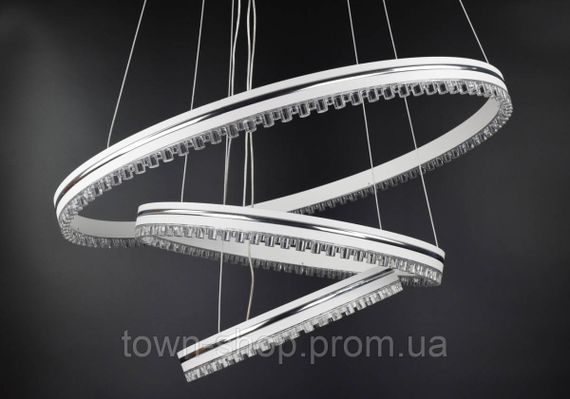 Люстра потолочная LED с пультом A55060/3P-wh-ch Белый 50-140х60х60 см. | Зображення 9
