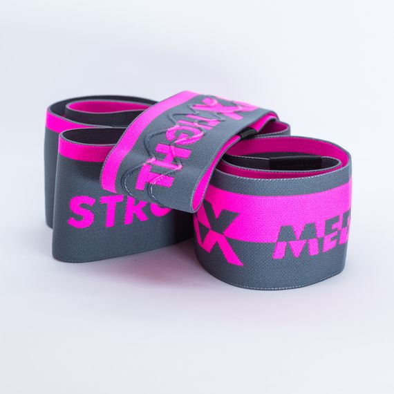 Набір тканевих гумок для фітнесу та спорту MadMax MFA-305 Hiploop set 3 pcs. Grey/Pink | Зображення 5