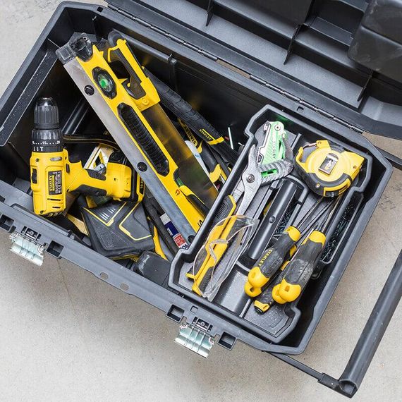 Скринька великого об'єму ESSENTIAL CHEST, розміри 665x404x344 мм, з колесами STANLEY STST1-80150 | Зображення 7
