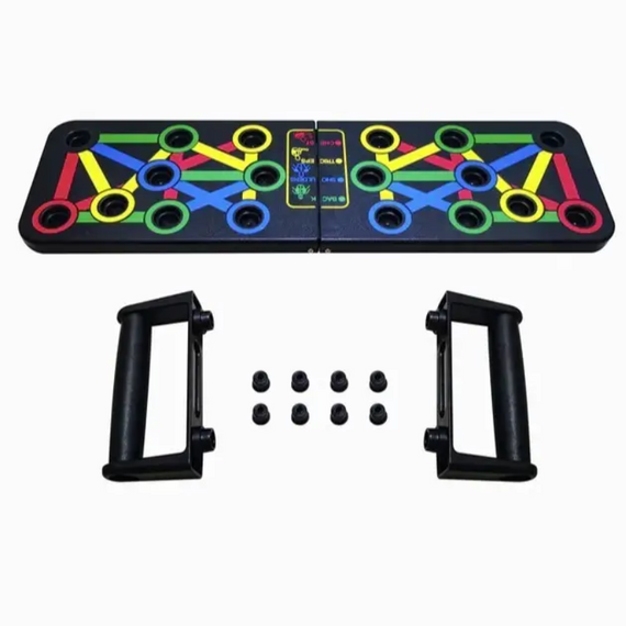 Дошка для віджимань FOLDABLE PUSH UP BOARD, Універсальний тренажер для м'язів 4в1   знижка | Зображення 8