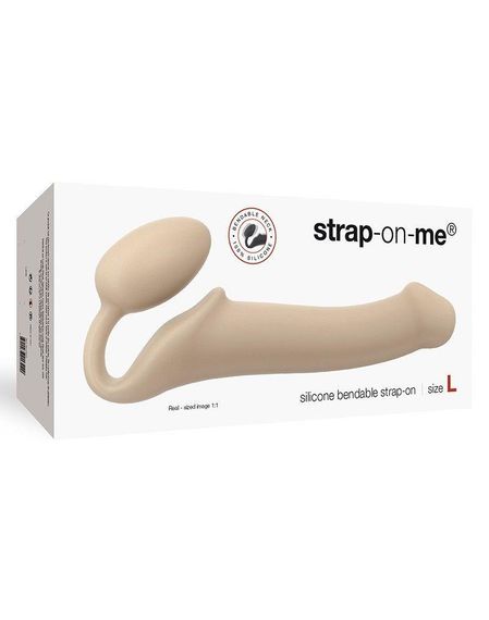 Безремневой страпон Strap-On-Me Flesh L, полностью регулируемый, диаметр 3,7см | Зображення 2