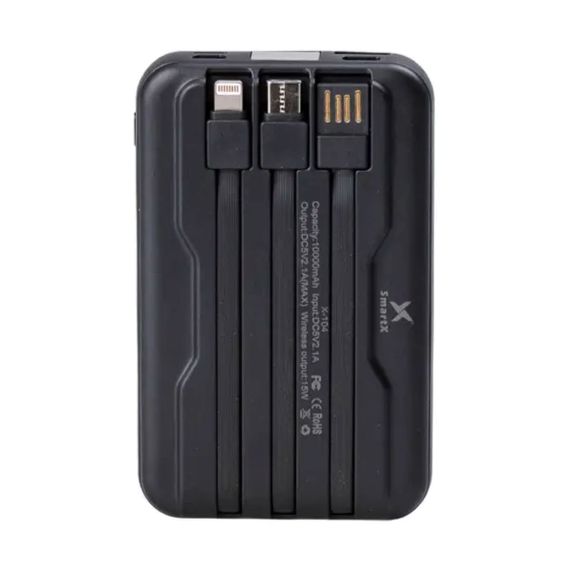 Повербанк з бездротовою зарядкою 10000mah 3 шнури в комплекті X104 | Зображення 3
