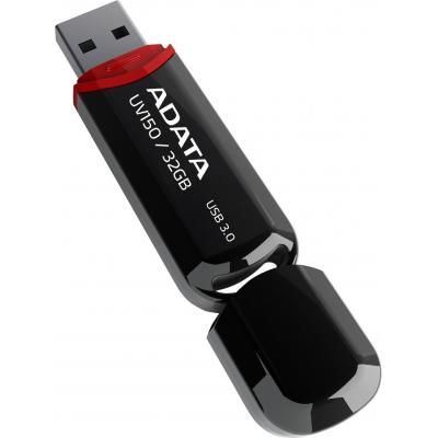 USB флеш накопитель ADATA 32Gb UV150 Black USB 3.0 (AUV150-32G-RBK) | Зображення 1