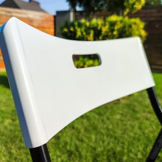 Складний стілець 46х42,5х86см Білий SW-00001610 | Зображення 2