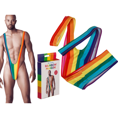 Чоловічі стрінги Rainbow Mankini One Size Sex Aura