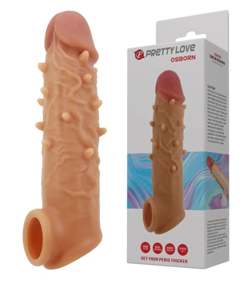 Насадка презерватив Pretty Love — Osborn Silicone, BI-026250 Sex Aura | Зображення 1
