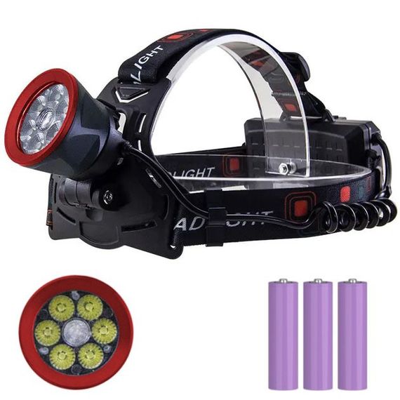 Ліхтарик діодний налобний, Ліхтарик налобник, Налобний ліхтар яскравий, Ліхтар на голову для бігу UK-45