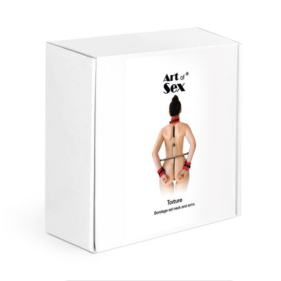 Розпорка для шиї та рук Art of Sex Bondage Set - Torture | Зображення 3