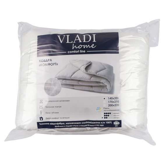 Ковдра всесезонна поліефірне волокно (300 г/м2) Vladi 140 x 205 см | Зображення 2