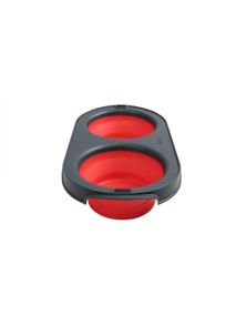 Миска двойная Dexas Collapsible Pet Feeder складная 2 х 1.2 л красный