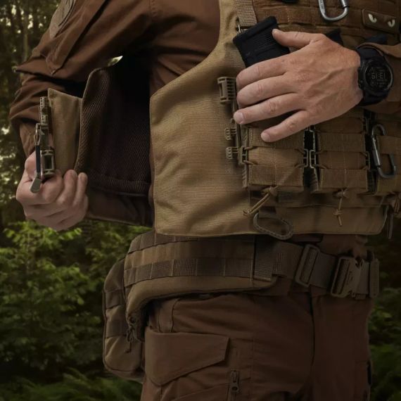 Плитоноска IBV Ukrarmor аналог IOTV, бронежилет-носій Cordura 1000 MOLLE, військова плитоноска ЗСУ, страйкбол, колір Койот | Зображення 7