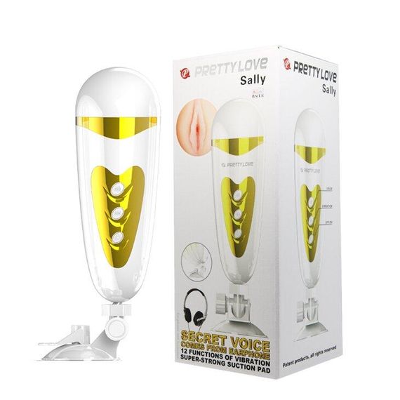 Мастурбатор Вагіна з вібрацією Pretty Love "Sally" BM-00900T50 Sex Aura | Зображення 9
