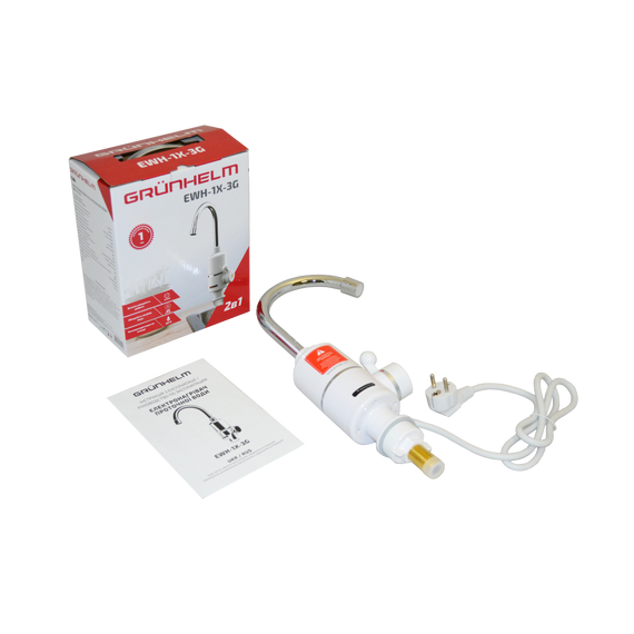 Электронагреватель проточной воды Grunhelm EWH-1X-3G | Зображення 6
