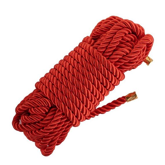 Мотузка для шибарі LOCKINK SEVANDA Shibari Pratice Rope, червона, 8 м, нейлон+бавовна Sex Aura
