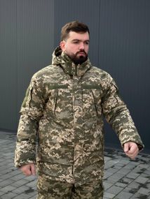 Теплий Зимовий Бушлат B&L піксель БАТАЛИ