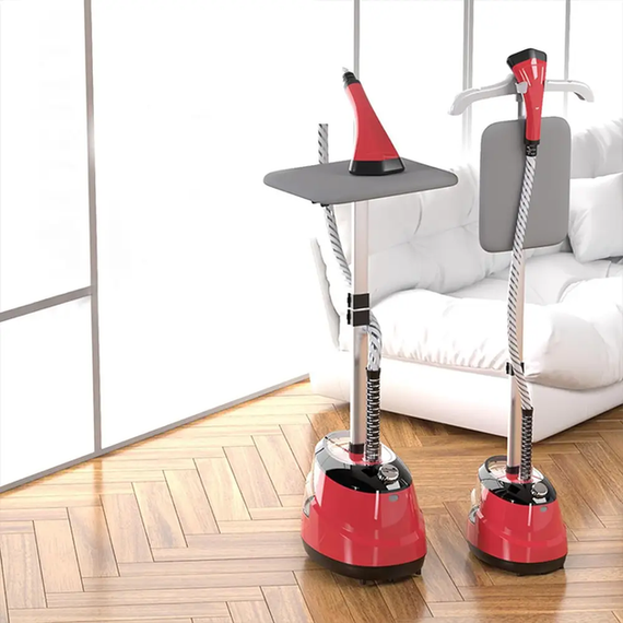 Вертикальный отпариватель для одежды Garment Steamer 2000W / Красный Паровой утюг для всех видов ткани | Зображення 6