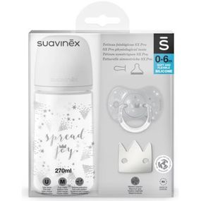 Набір для годування новонароджених Suavinex Чарівні історії срібна корона (307542)