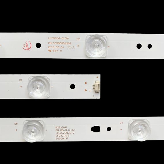 LED підсвітка TV 50" 495mm 6-led 3V LED50D6-01(A) LED50D6-ZC14AG-03 LED50D6-ZC14-01(A) 30350006201 12шт. | Зображення 6