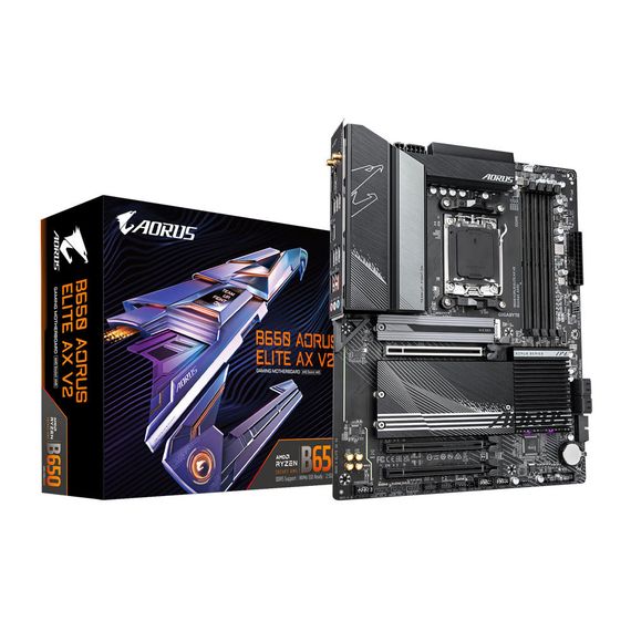 Материнская плата GIGABYTE B650 A ELITE AX V2 sAM5 B650 4xDDR5 M.2 Wi-Fi BT HDMI DP ATX B650_A_ELITE_AX_V2 | Зображення 3