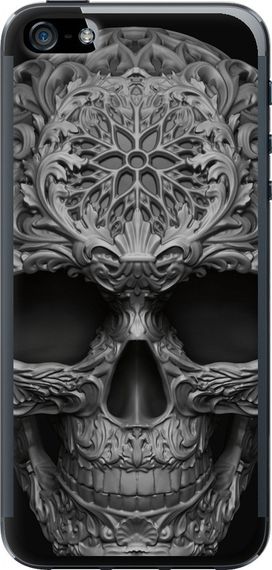 Чехол на iPhone 5s skull-ornament "4101u-21-17620"