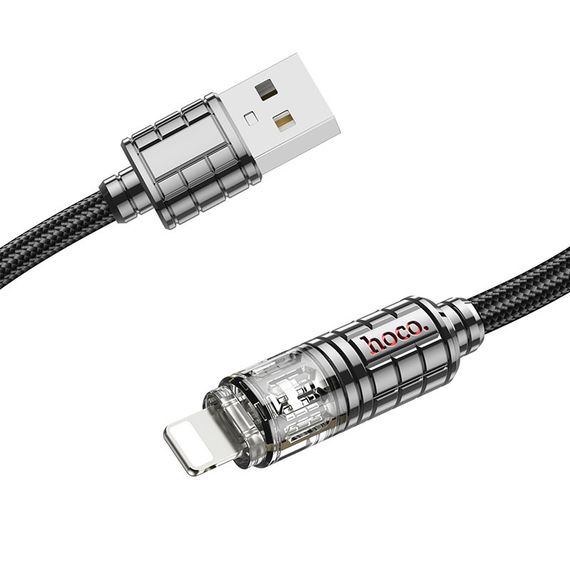 Дата кабель Hoco U122 Lantern Transparent Discovery Edition USB to Lightning | Зображення 4