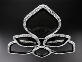 Люстра світлодіодна стельова LED світильник для квартири на стелю лед з пультом 25742 Чорний 10х62х62 см.